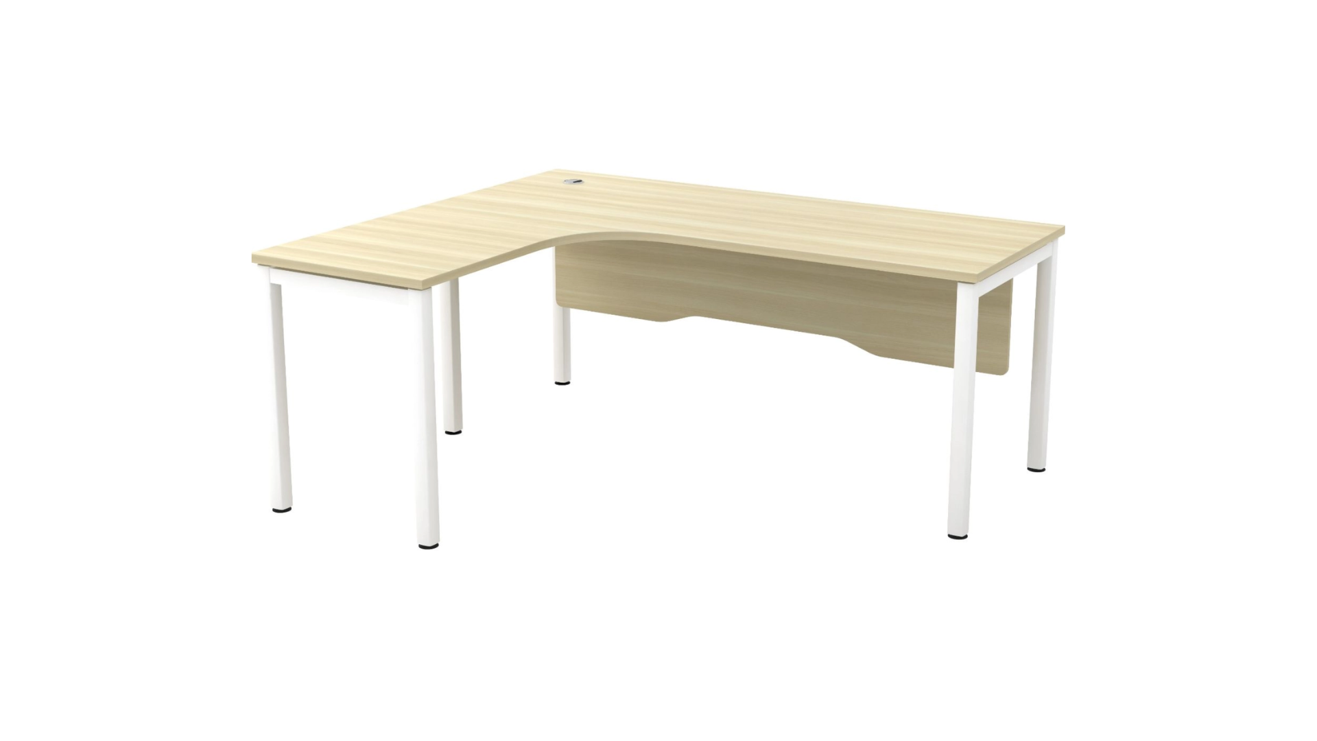 L-shape table with laminated table
